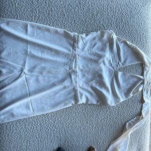 White Abercrombie Mini Halter Dress
